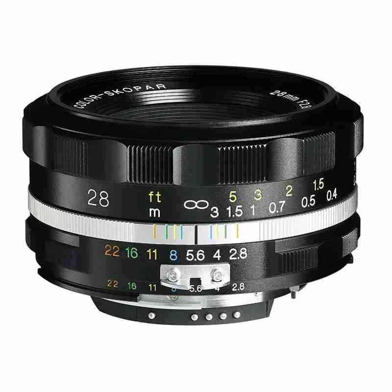【送料無料】新品 COLOR-SKOPAR 28mm F/2.8 Aspherical SL II S Nikon Ai-s ブラックリム