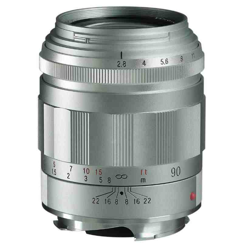 【送料無料】新品 APO-SKOPAR 90mm F/2.8 VM Leica M Mount MF Lens シルバー フード付